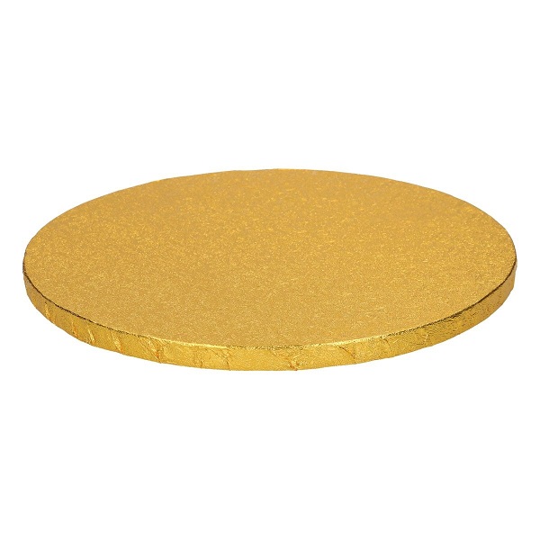FunCakes Dortová podložka Kruh Zlatá 25 cm Tloušťka 12 mm
