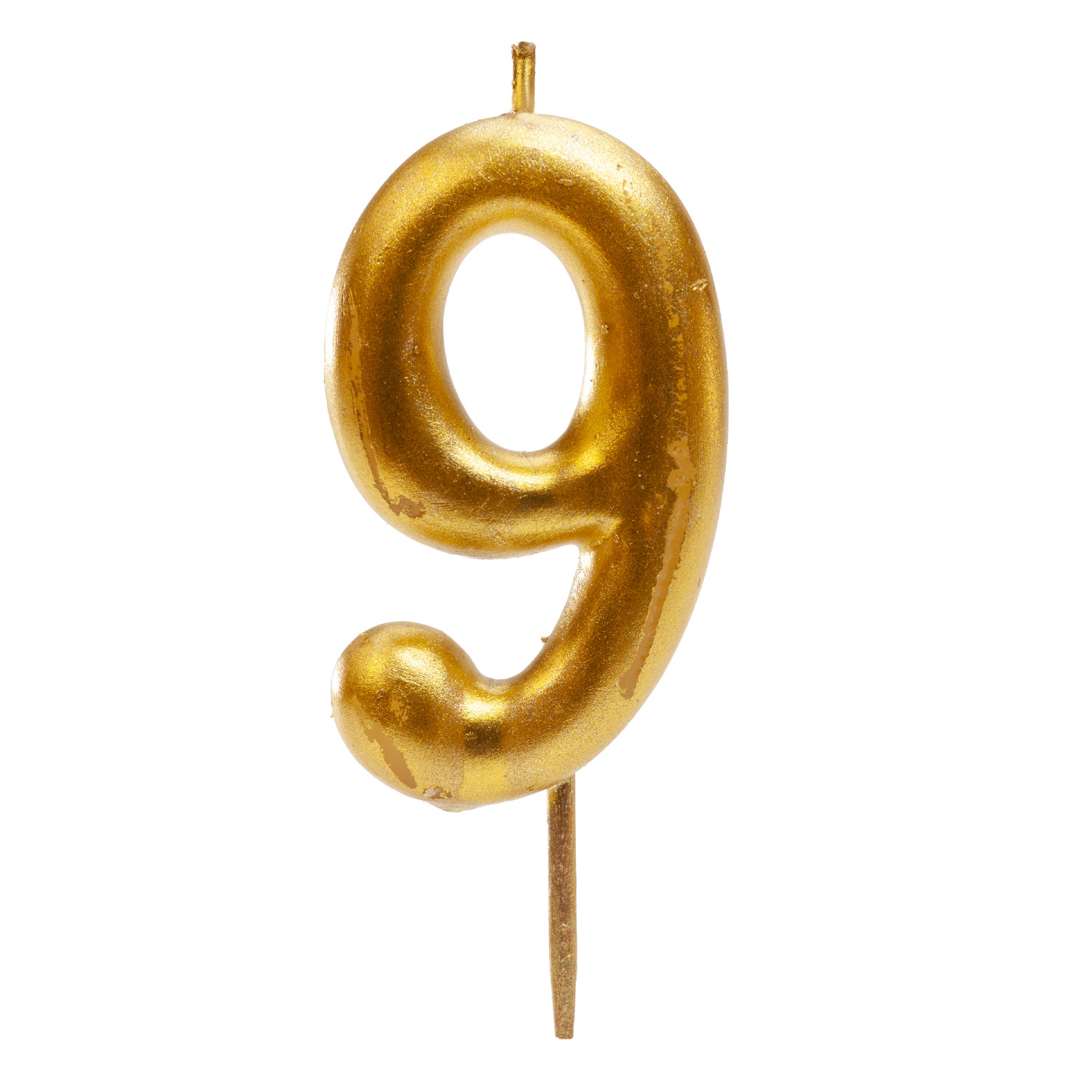 Dekora Dortová svíčka č.9 Zlatá