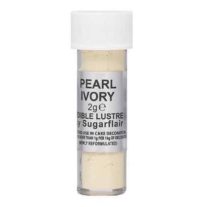 Sugarflair Jedlá prachová perleťová barva Pearl ivory TF 2g