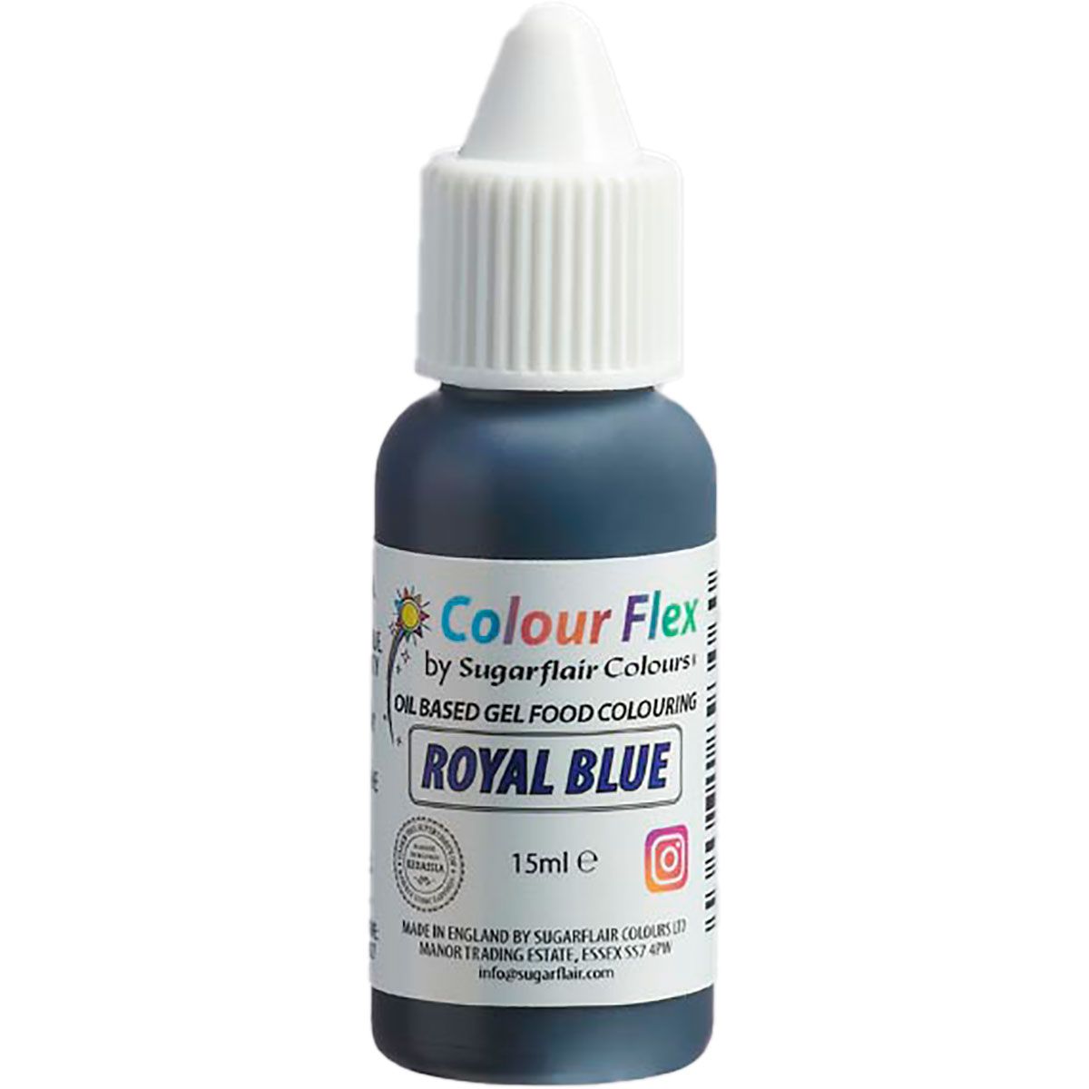 Sugarflair Colourflex univerzální tekutá barva Royal Blue 15ml