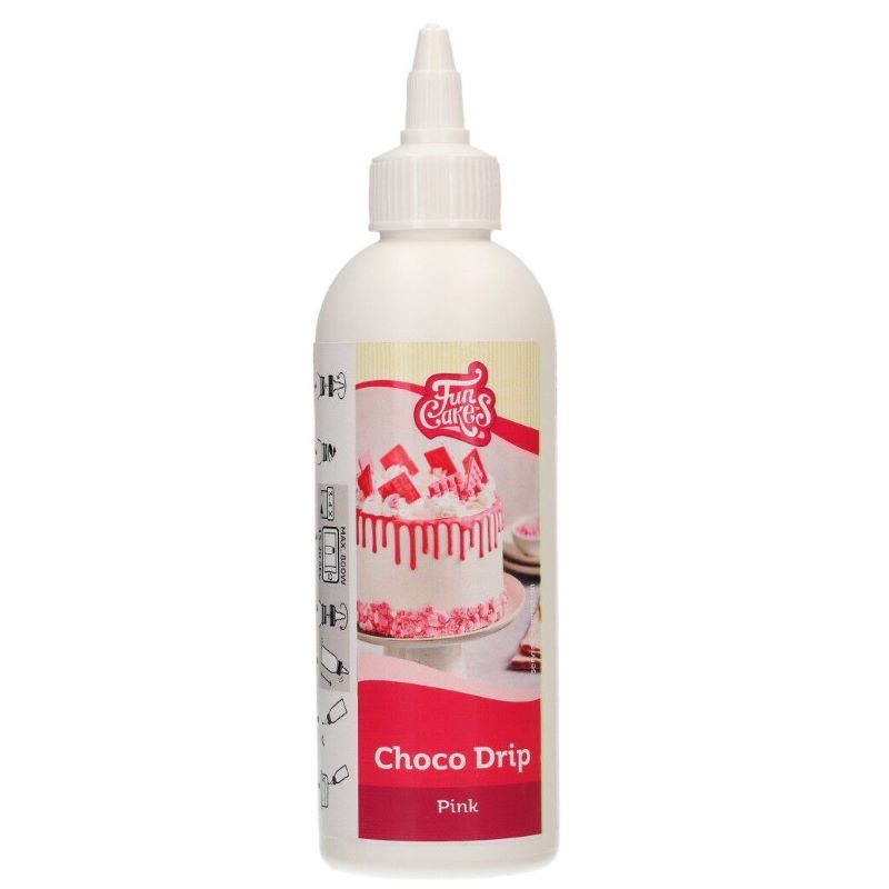 FunCakes Poleva stékaná Drip Pink Růžová 180g