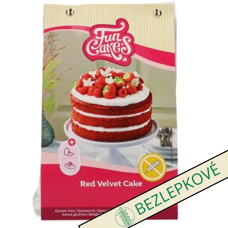FunCakes Směs na pečení Red Velvet BEZLEPKOVÁ 400g
