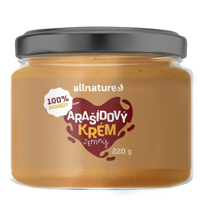 Allnature Arašídový krém jemný 220g