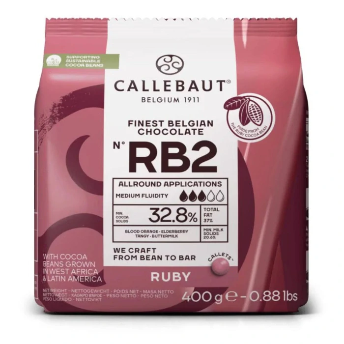 Callebaut Čokoláda RUBY RB2 32,8% 400g