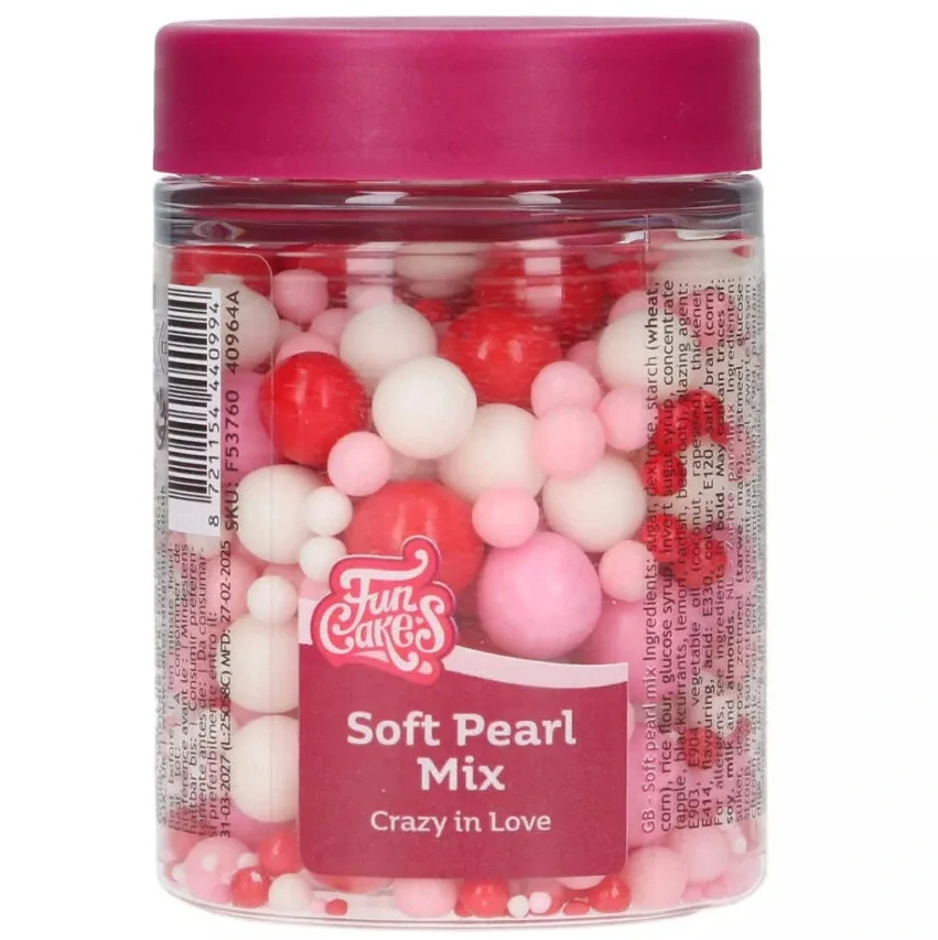 FunCakes Perličky měkké mix Crazy in Love 80g