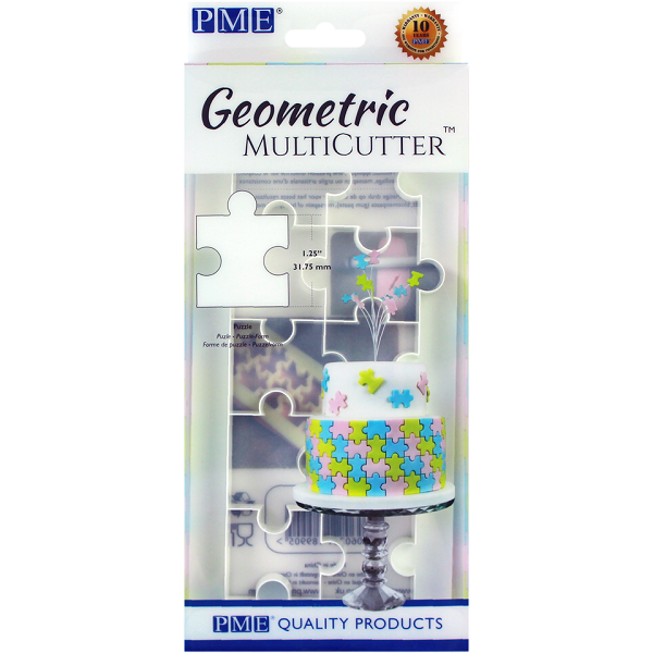 PME Multi Vykrajovátko geometrické Puzzle velký 3,18 cm