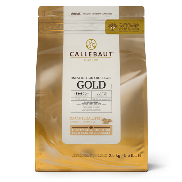 Callebaut čokoláda Gold 30,4% 250g