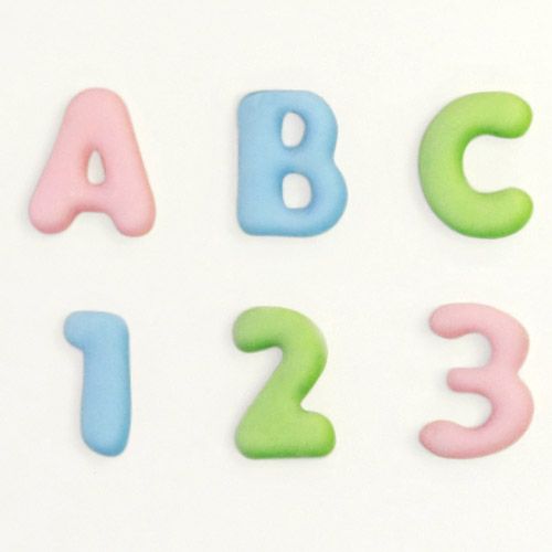 Katy Sue Silikonová forma Abeceda a Číslice mini 1 cm