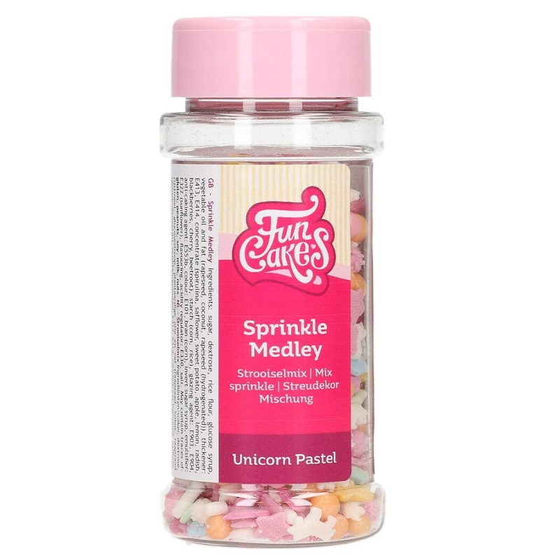 FunCakes Cukrové zdobení Medley Pastel Unicorn Jednorožci 50g