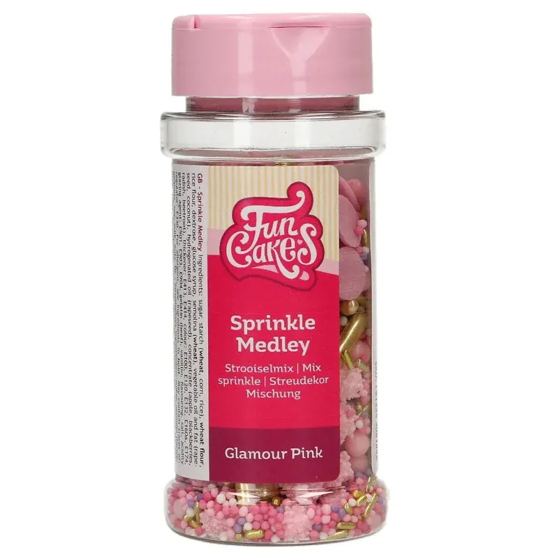 FunCakes Cukrové zdobení Medley Glamour Pink 65g