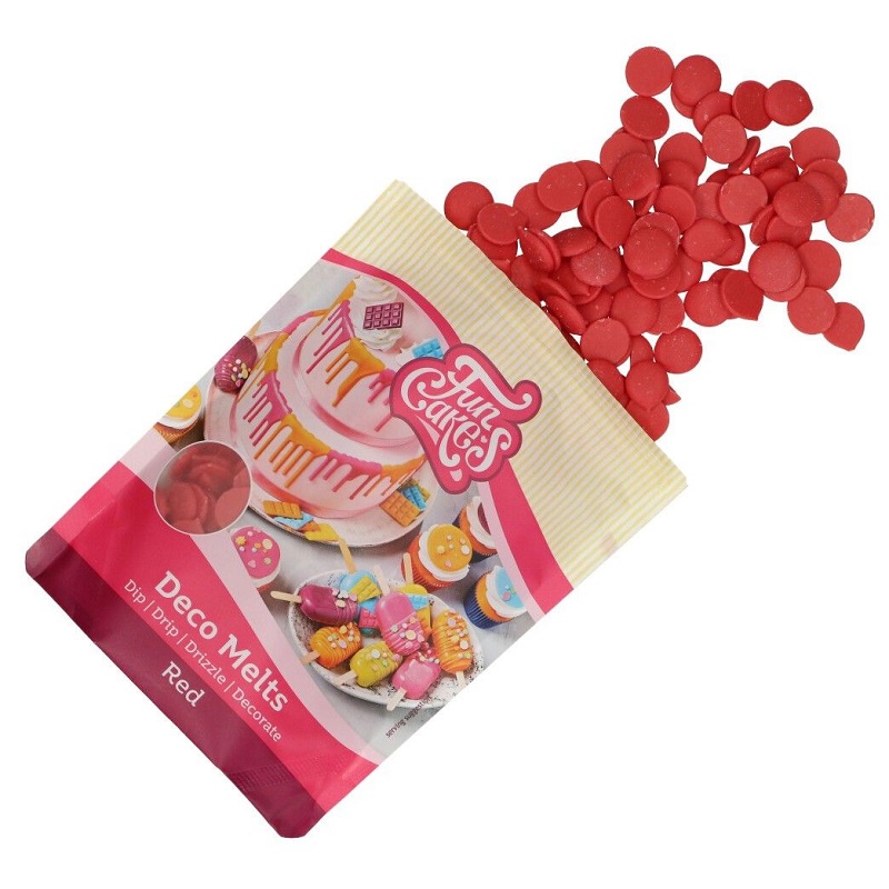 FunCakes Deco Melts Polevá Červená 250g