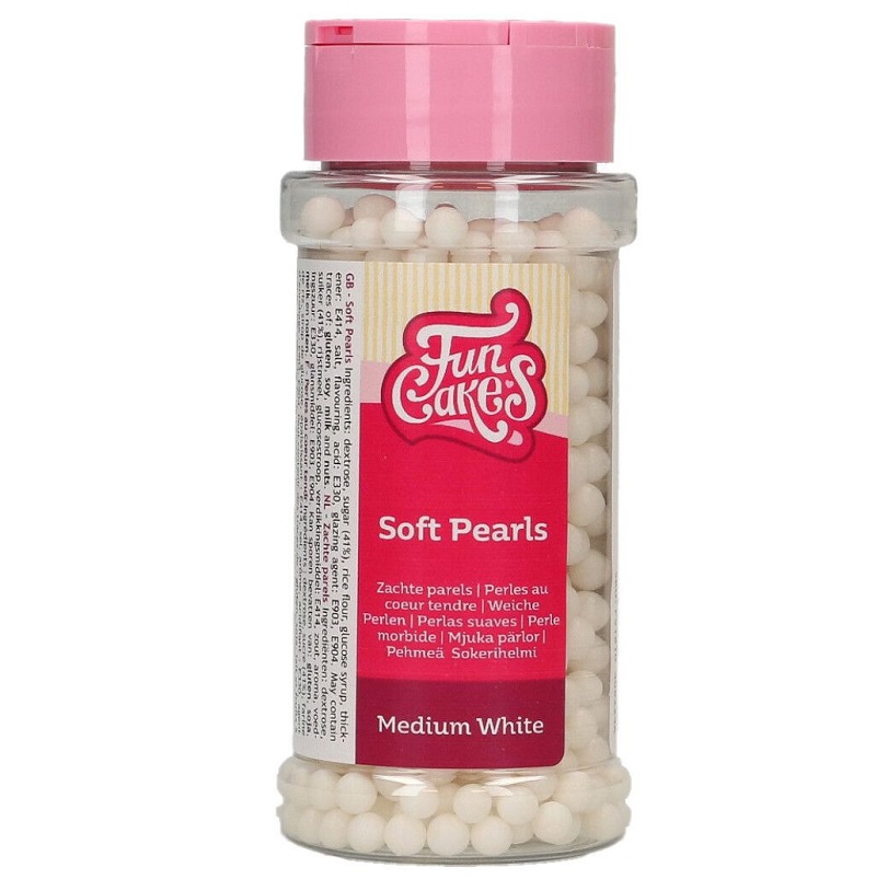 FunCakes Cukrové perličky bílé střední 60 g