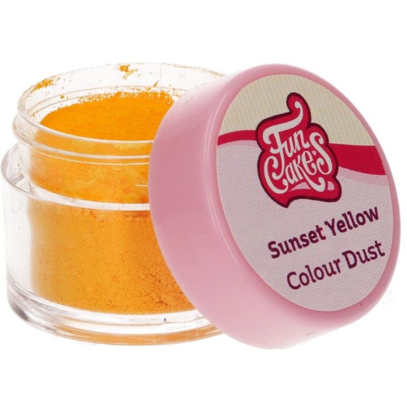 FunCakes Prachová barva Dust Sunset Yellow 2,5g