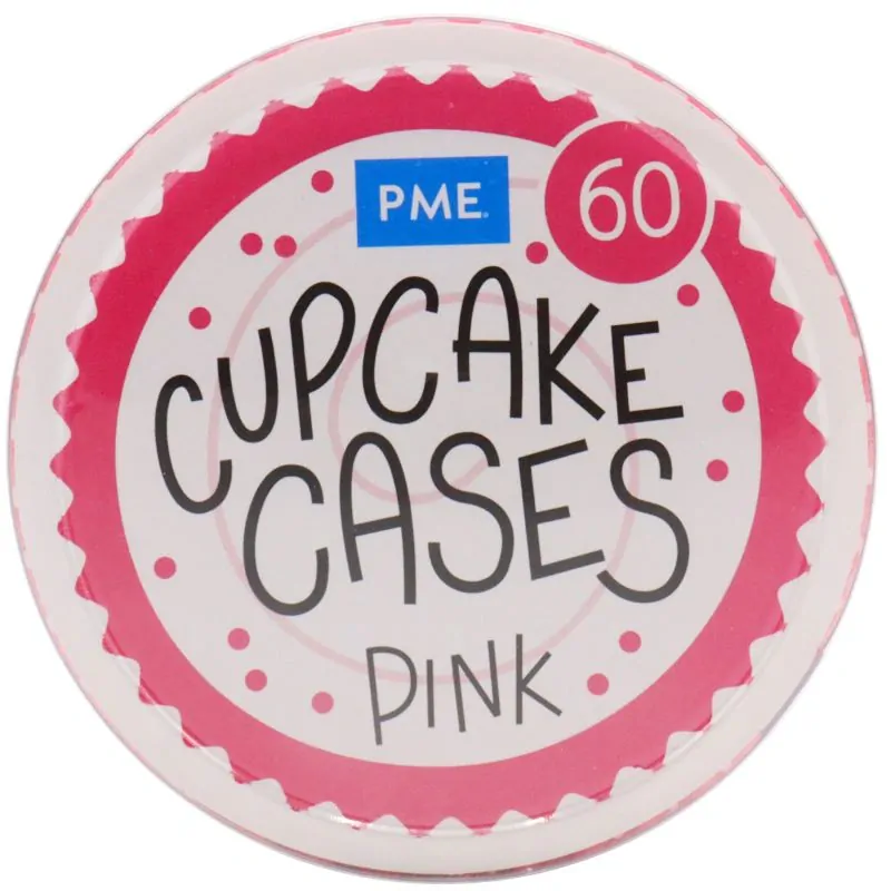 PME Košíčky papírové Růžové, pr.50mm, v.28 mm, 60 ks