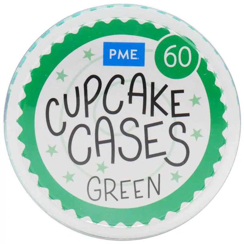 PME Košíčky papírové Zelené, pr.50mm, v.28 mm, 60 ks