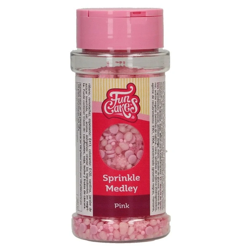 FunCakes Cukrové zdobení Medley Pink Růžová 70g