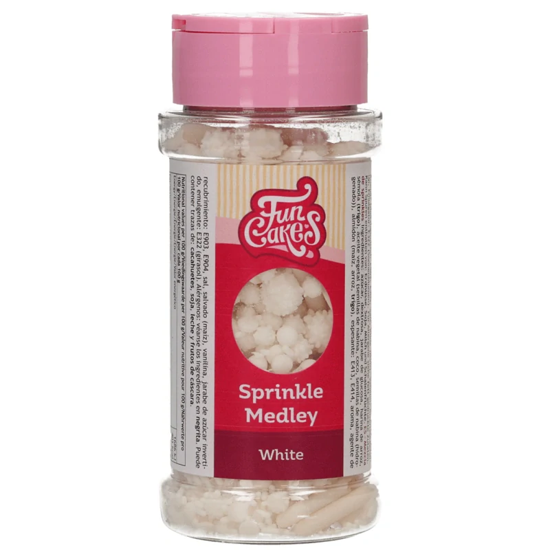 FunCakes Cukrové zdobení Medley White Bílá 70g