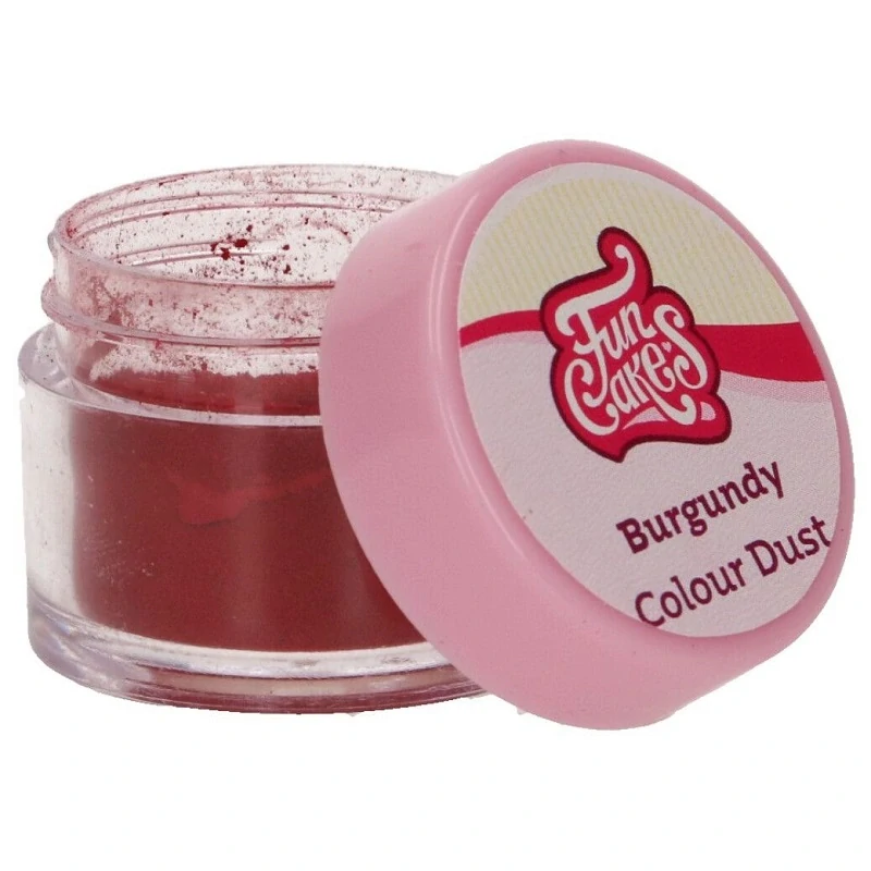 FunCakes Prachová barva Burgundy 1,5g
