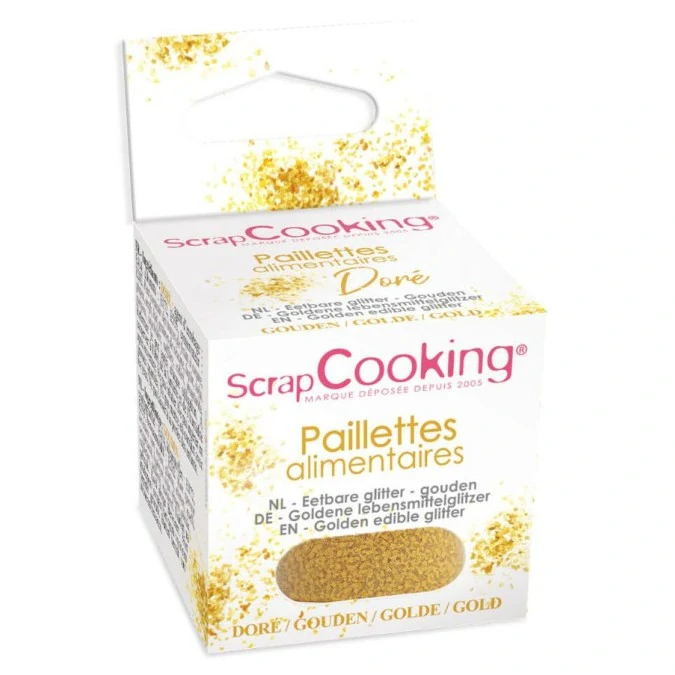Scrapcooking Jedlé třpytky Zlaté 5g