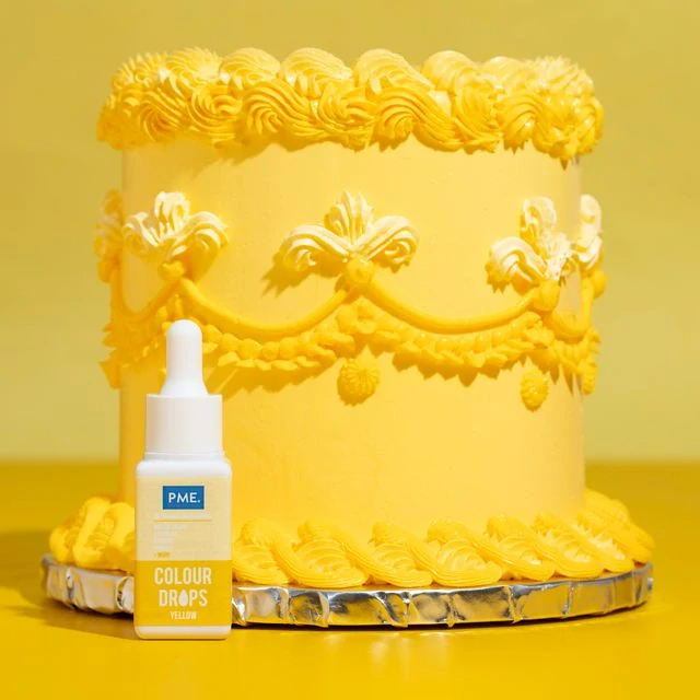 PME Colour Drops Olejová barva 20 ml žlutá