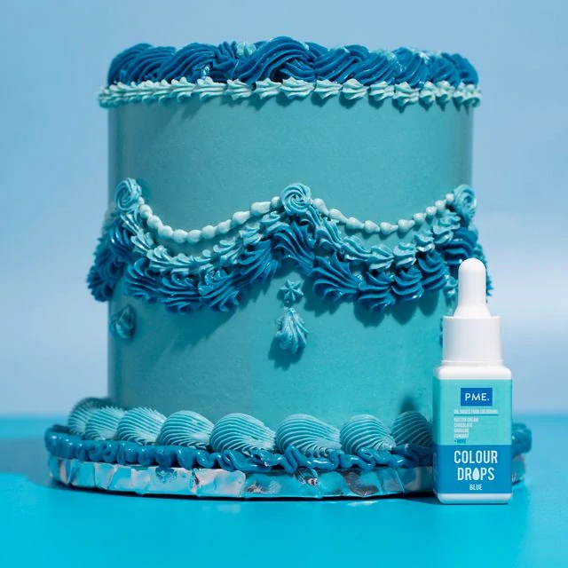 PME Colour Drops Olejová barva 20 ml modrá