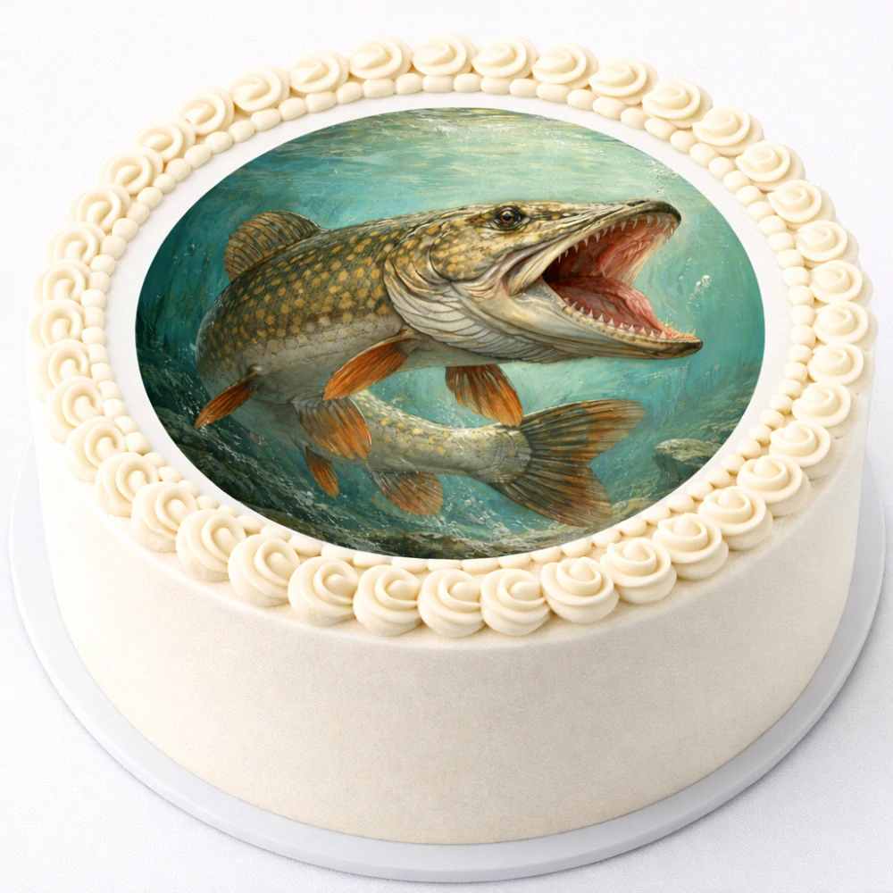 Obrázek Jedlý papír na dort Štika