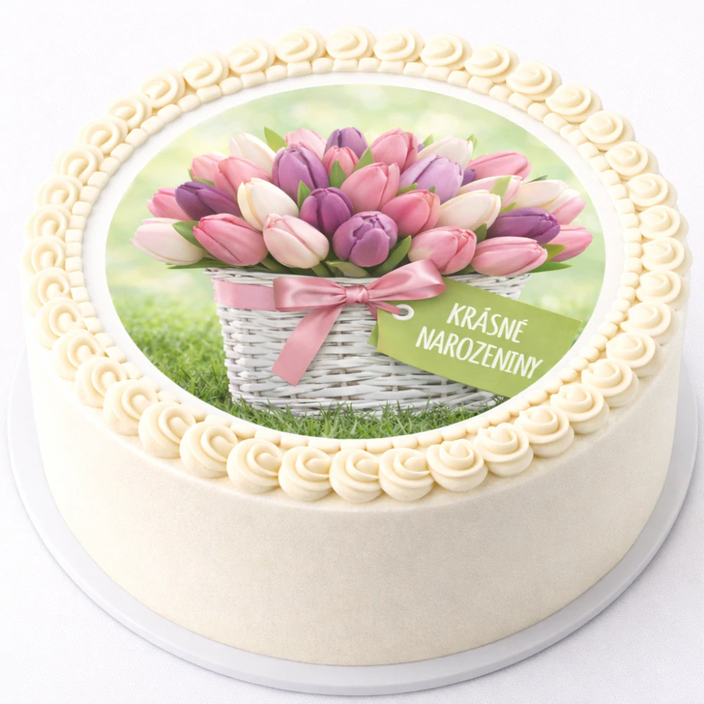 Obrázek Jedlý papír na dort Tulipány