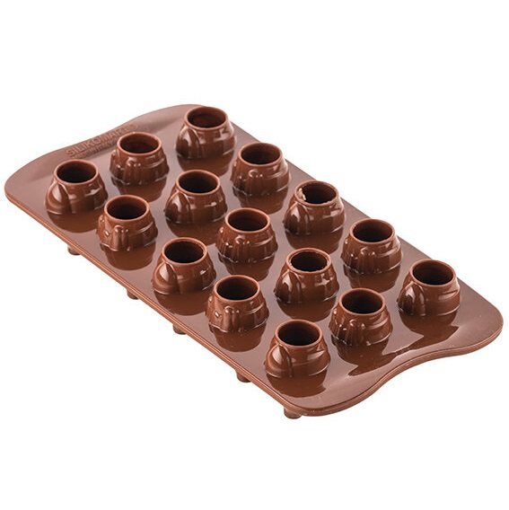 Silikomart Silikonová forma na 3D čokoládu Mr+Mrs Brown SLEVA