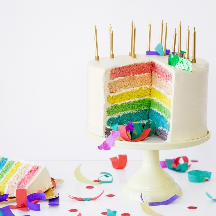 PartyDeco Svíčky zlaté 6 cm 6 ks