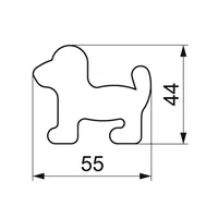 Smolík Vykrajovátko Pejsek 55x44 mm