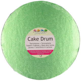FunCakes Dortová podložka Kruh Zelená 25 cm Tloušťka 12 mm