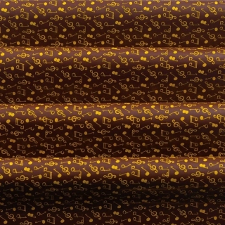 Folie na čokoládu Noty žluté