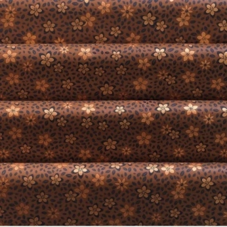 Folie na čokoládu Béžové kytičky