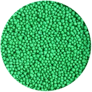 Cukrové zdobení Perličky zelené máček 50g