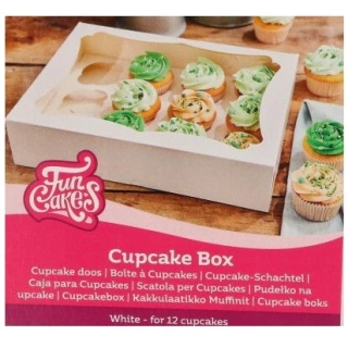 Krabice na 12 ks mufinů nebo 24 minimufinů bílá 3 ks