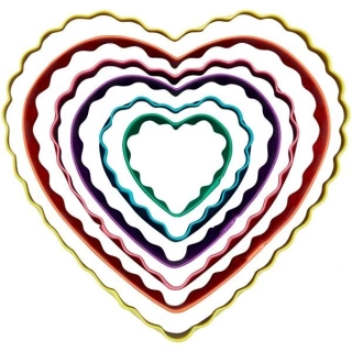 Wilton Vykrajovátka Srdce oboustranné 6 ks