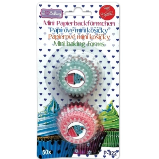Košíčky papírové Mufiny, 32x20 mm, 50 ks