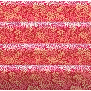 Folie na čokoládu Růžové a bílé kytičky